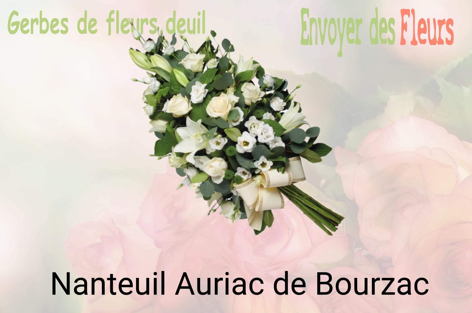 Gerbe de fleurs de deuil livrée à Nanteuil-Auriac-de-Bourzac